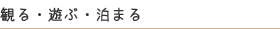 観る・遊ぶ・泊まる